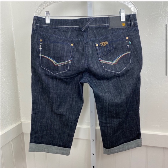 MEK DNM Paros Capri Cropped Dark Blue Jeans | 30 - Picture 3 of 8